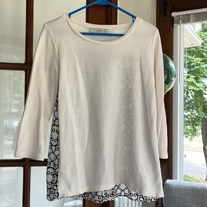 Loft mixed media top